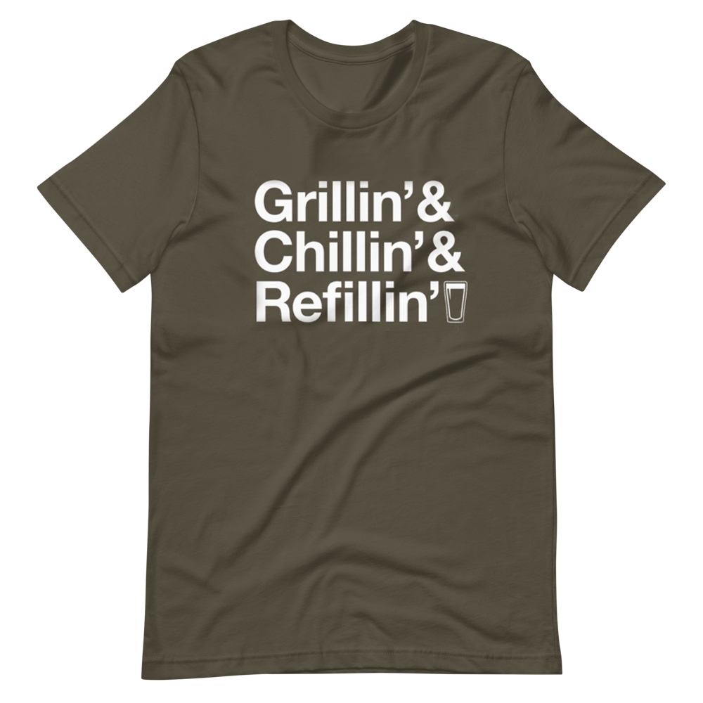 Classic Dad Grillin' Chillin' Refillin' Tee