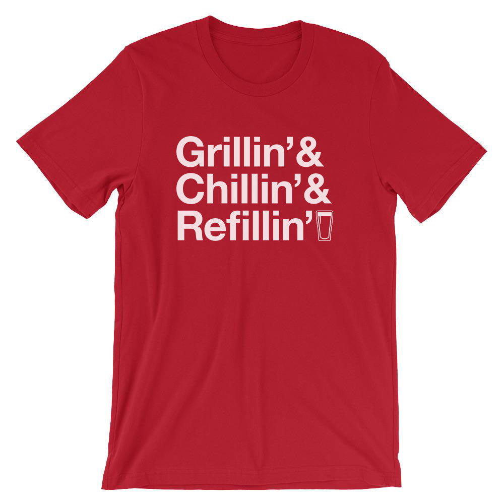 Classic Dad Grillin' Chillin' Refillin' Tee