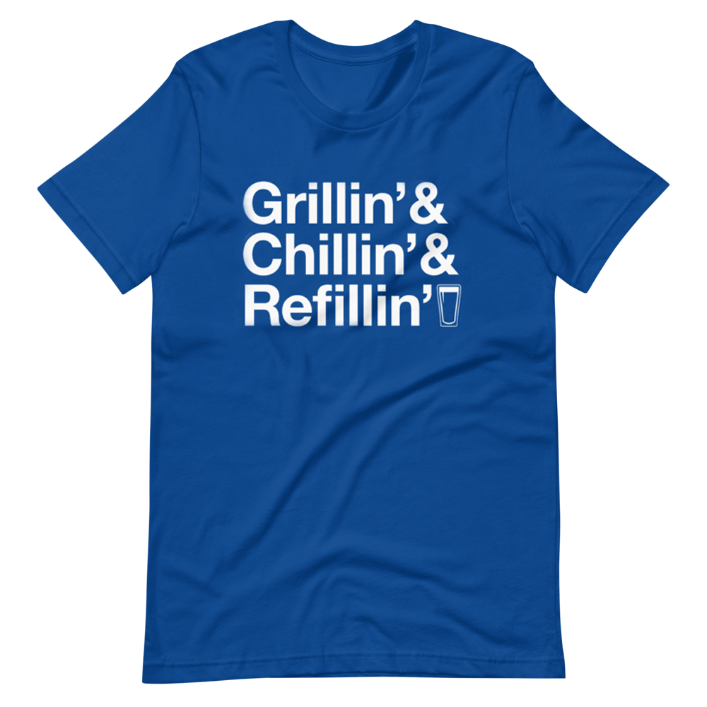 Classic Dad Grillin' Chillin' Refillin' Tee