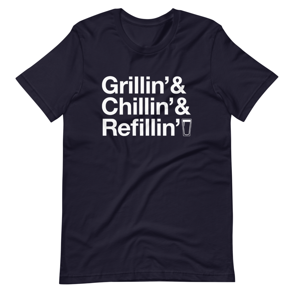 Classic Dad Grillin' Chillin' Refillin' Tee